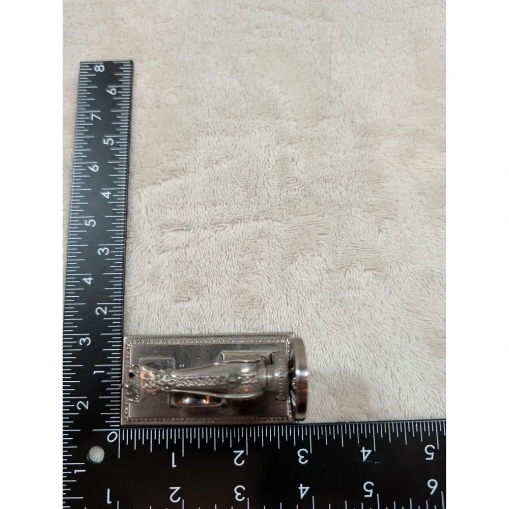 Martha Pullen Vintage Style Sewing Machine Clock Miniature Collectible
